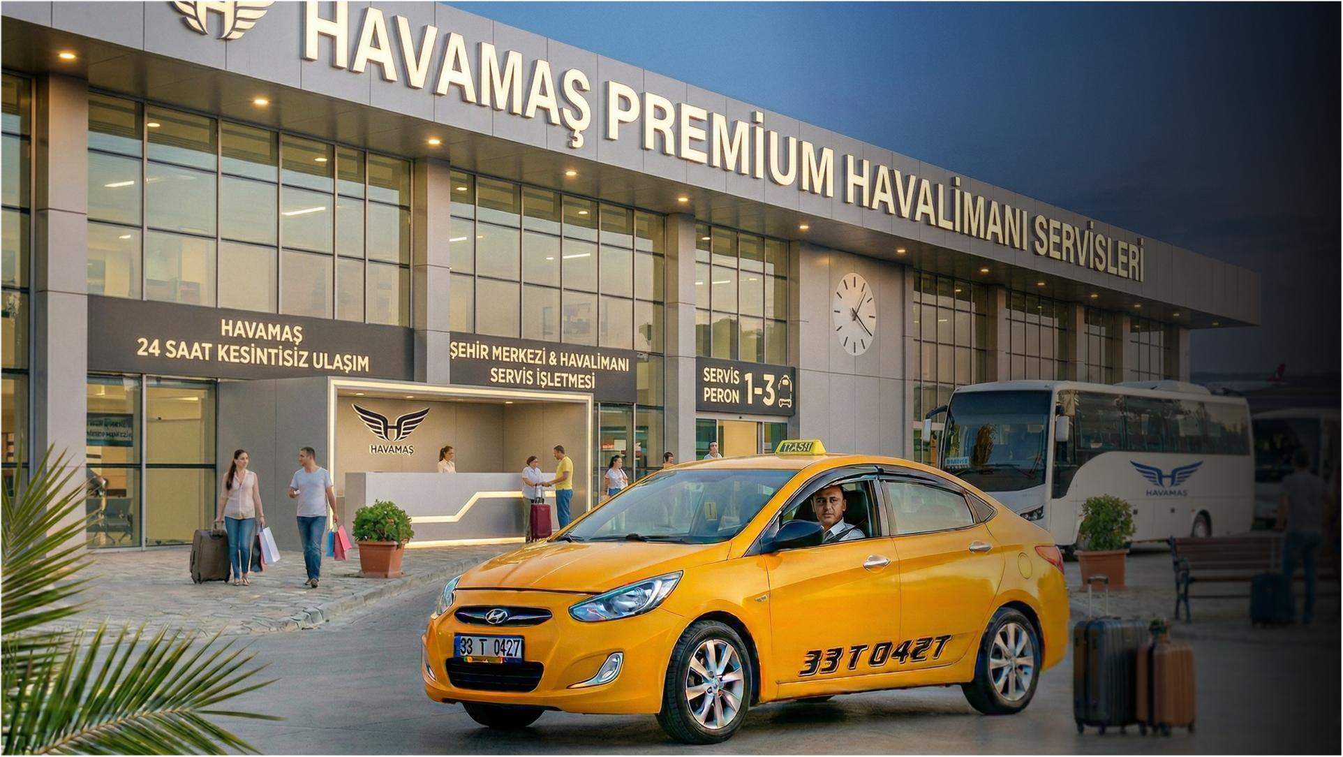 Havaalanı, Servis İşletmesi Havamaş Servislerine 24 Saat Ulaşım