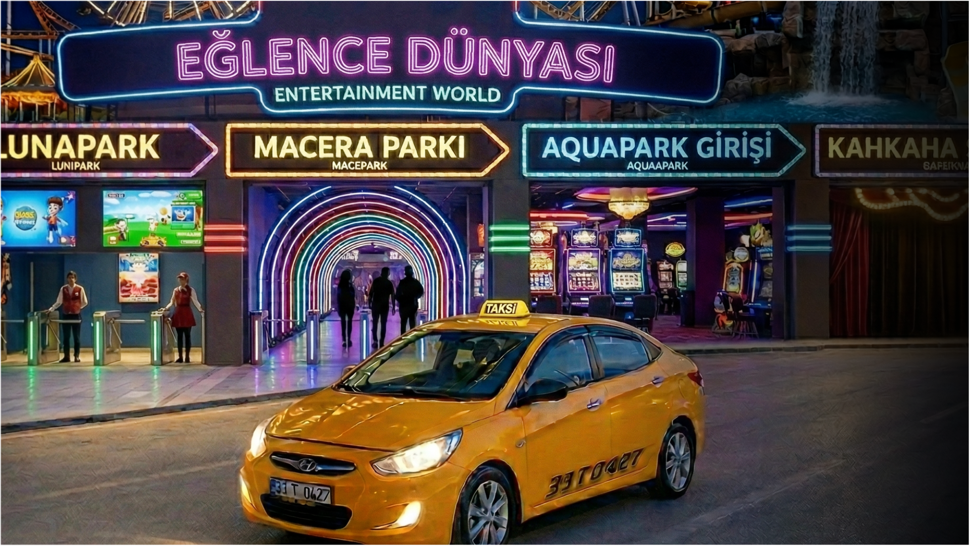 Restorant ve Eğlence Merkezleri 24 Saat Ulaşım